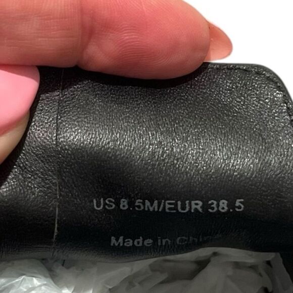 Vince Patent Leather Platform Slip On Sneakers Black Size 8.5 - Picture 7 of 7